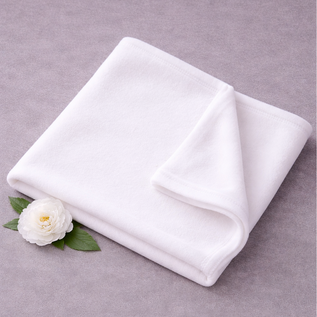 -Fleece Blanket -White