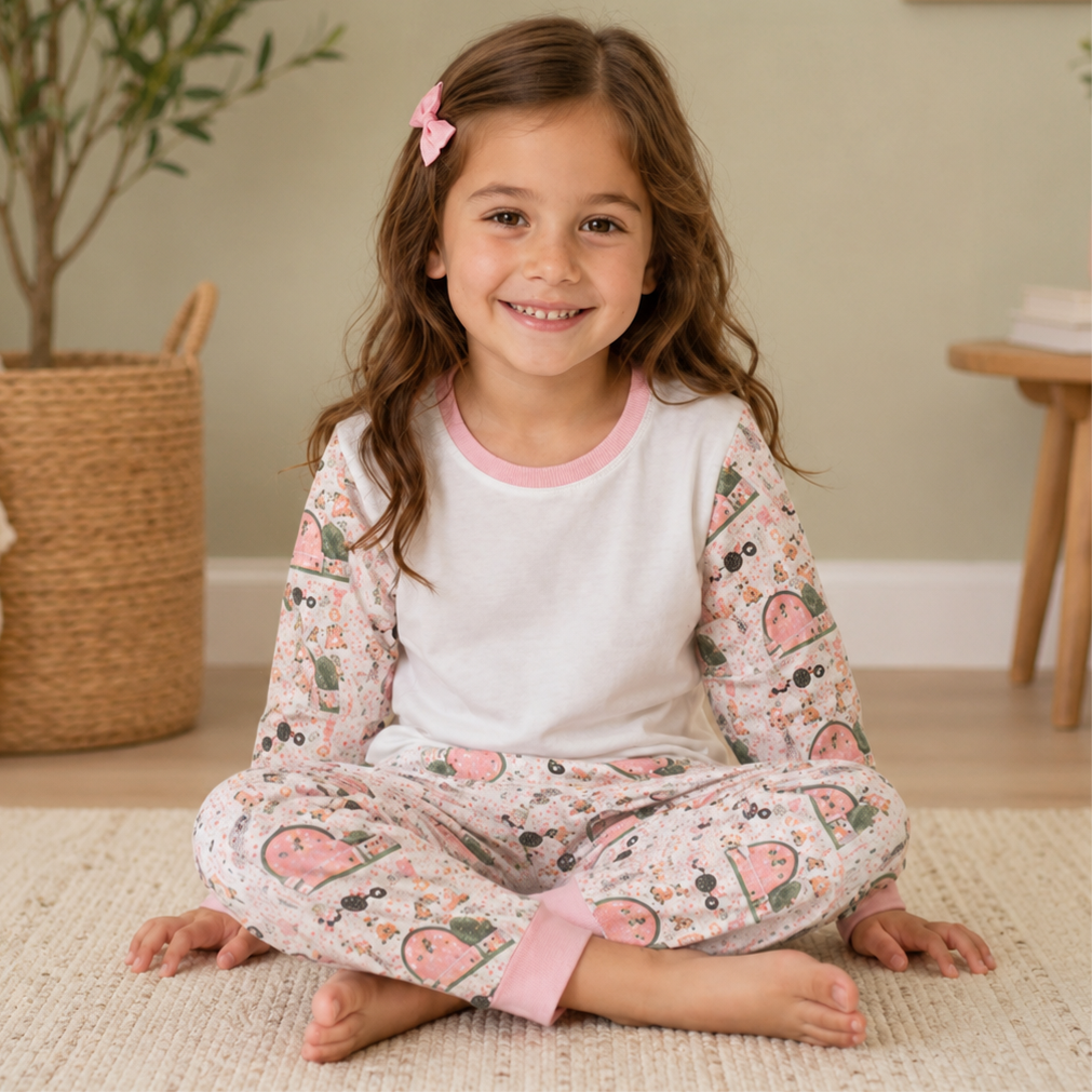 -Pink Farm Pyjamas- LONG