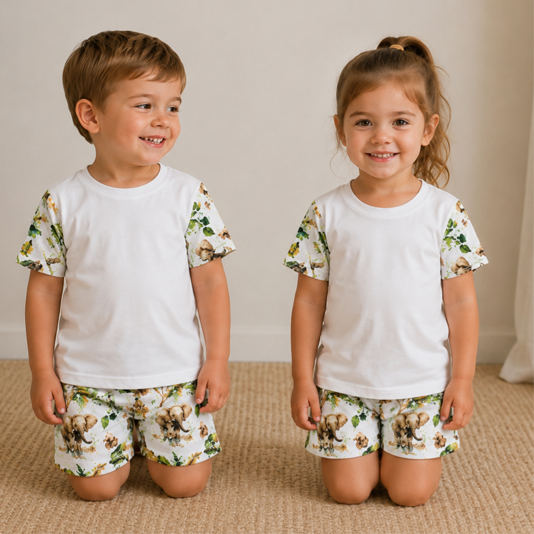 -Kids Safari SHORTS set