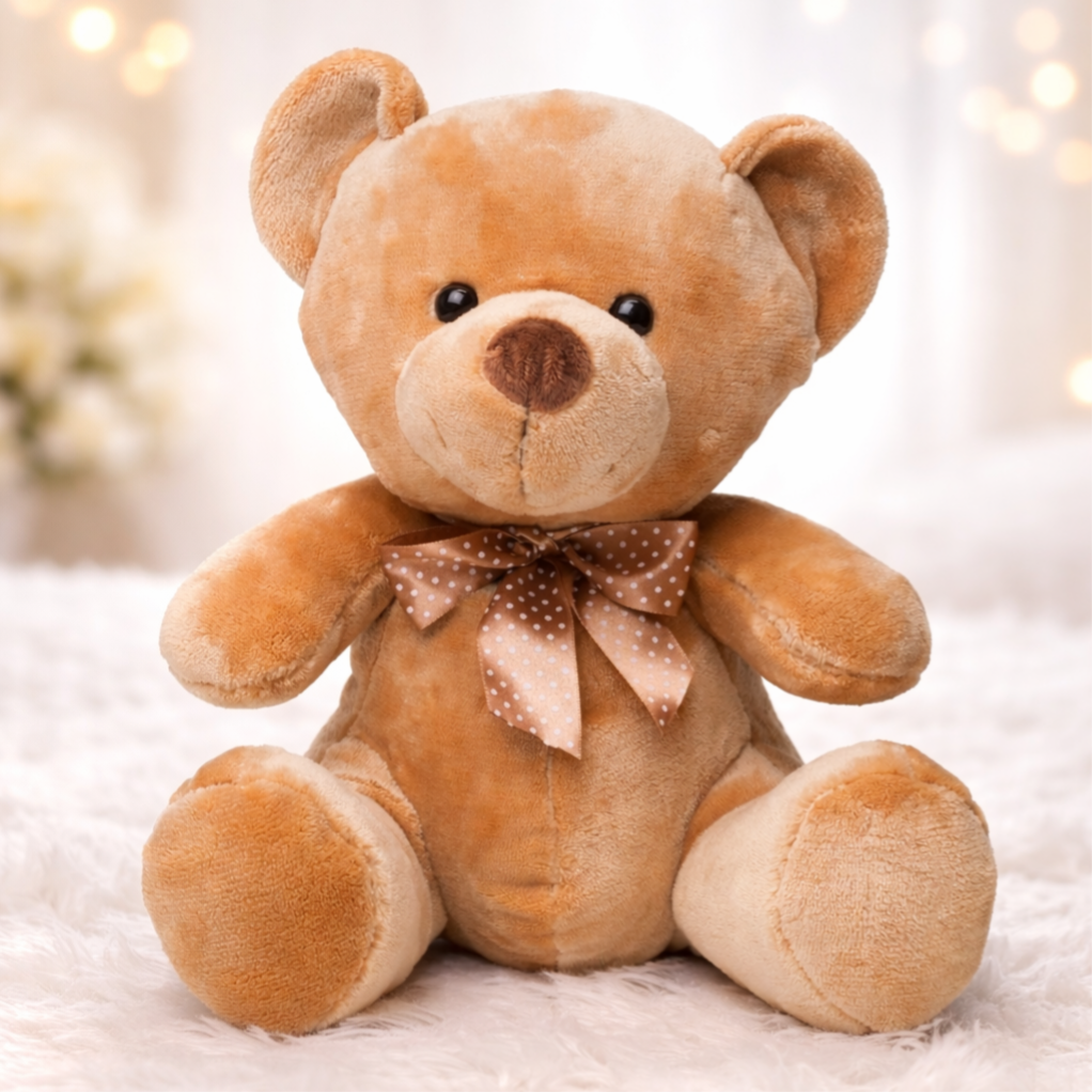 -Velvet Bear -Brown -20cm