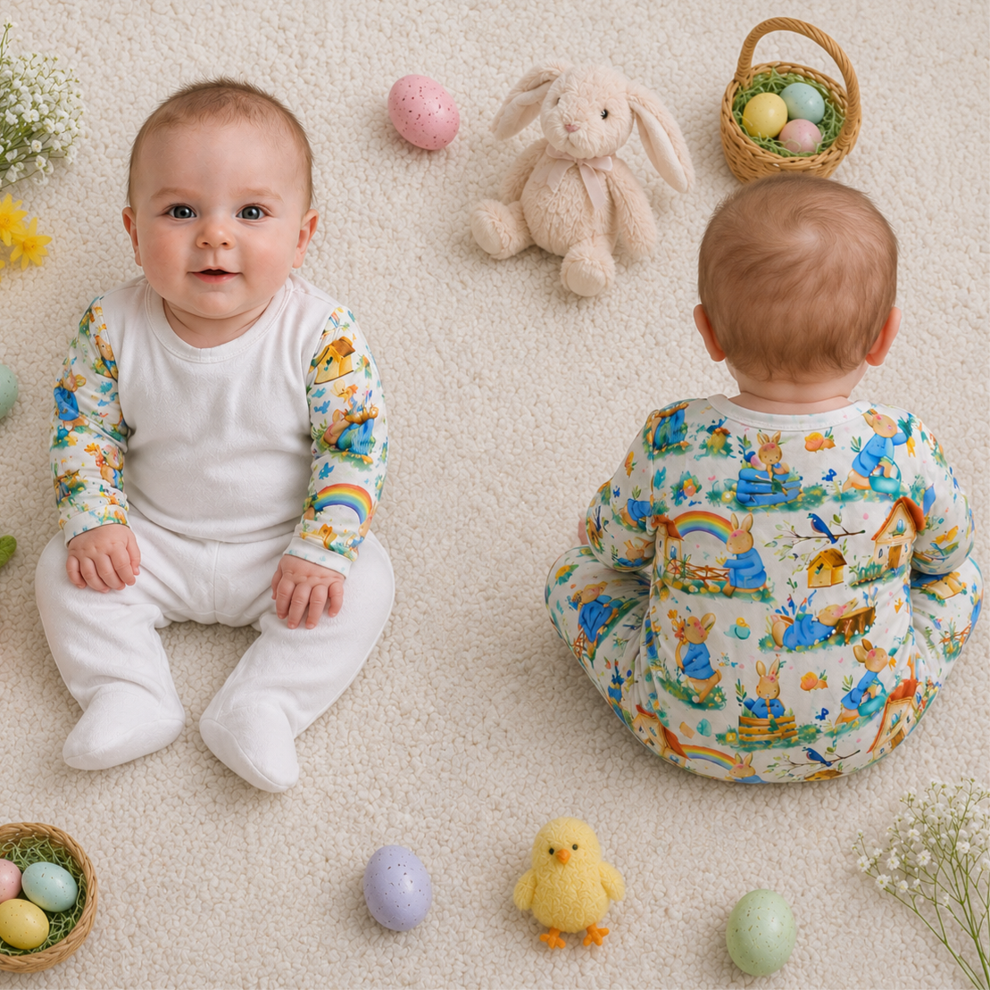 -Sublimation Romper -Easter Boys
