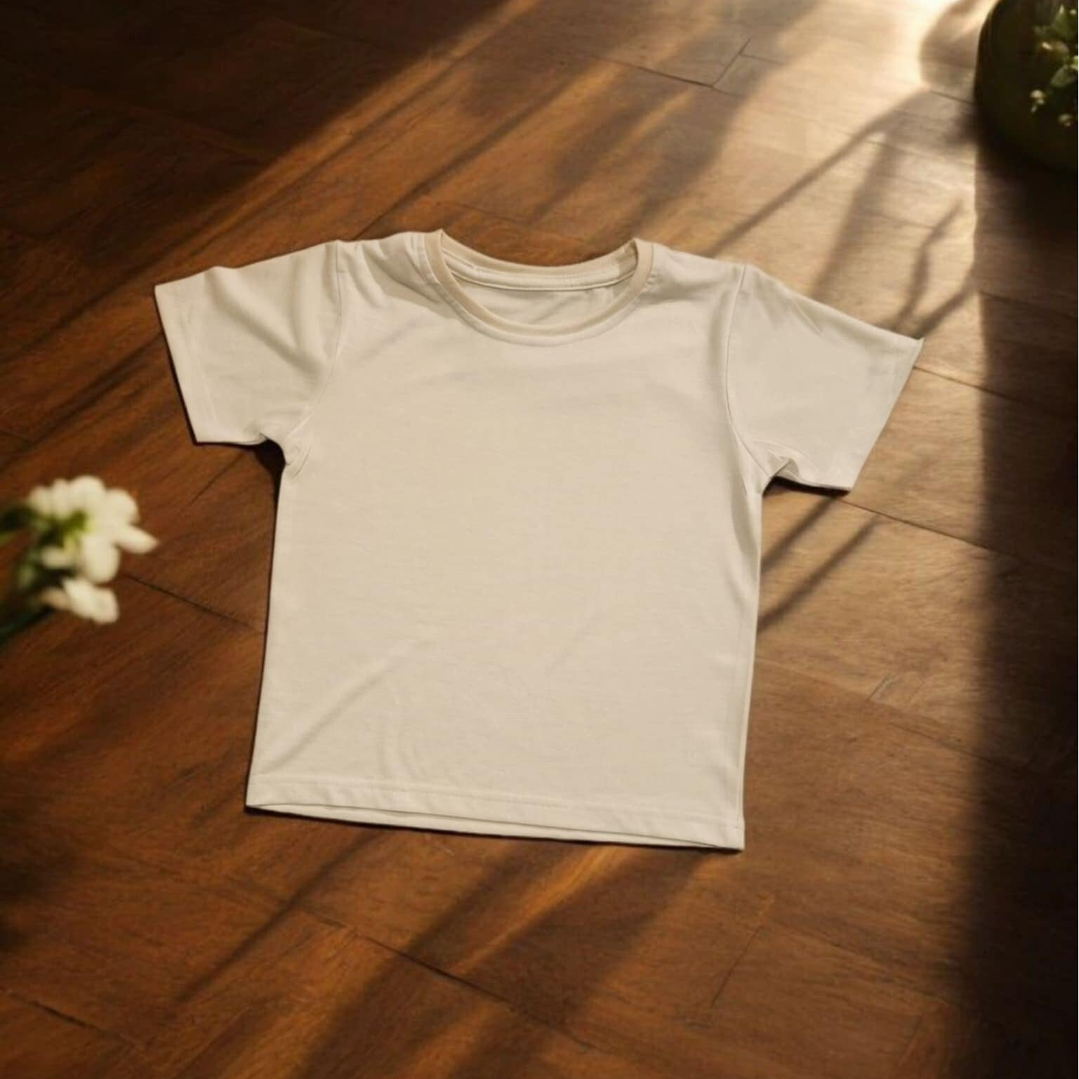 -Kids Sublimation Tshirt- Beige