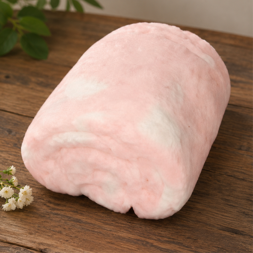 -Baby Fleece Blanket - Pink With Hearts