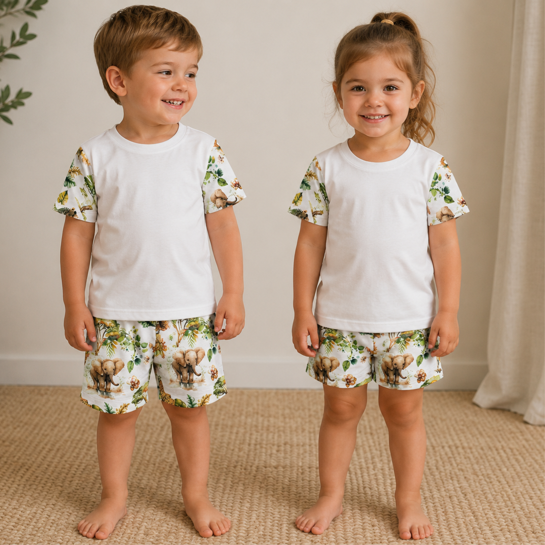 -Kids Safari SHORTS set