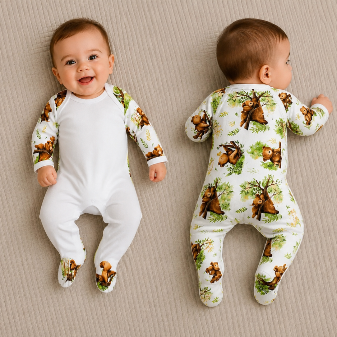 -Sublimation Romper -Baby Bear