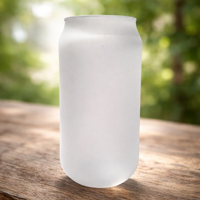 -Frosted Can Glass