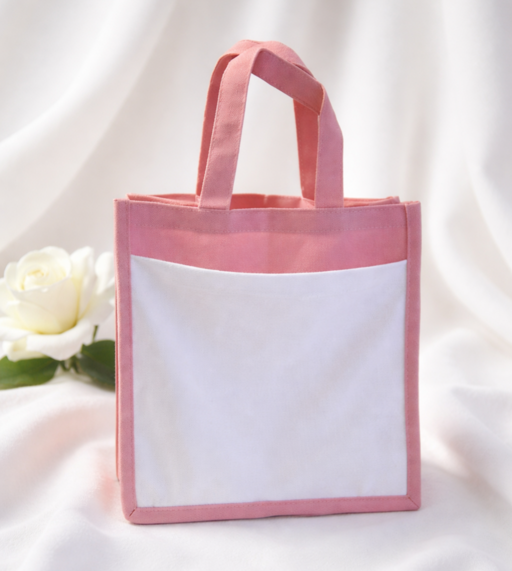 -Jute Bag- Pink