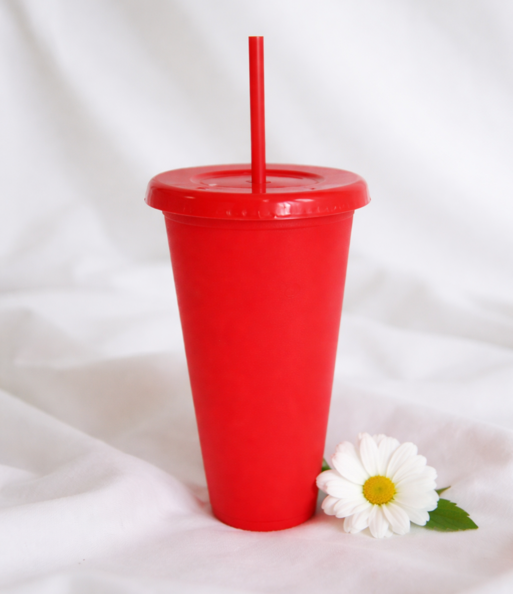 -Glitter Cold Cup - Glitter Red 24oz