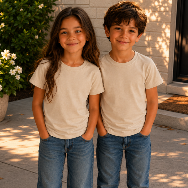 -Kids Tshirt -Beige