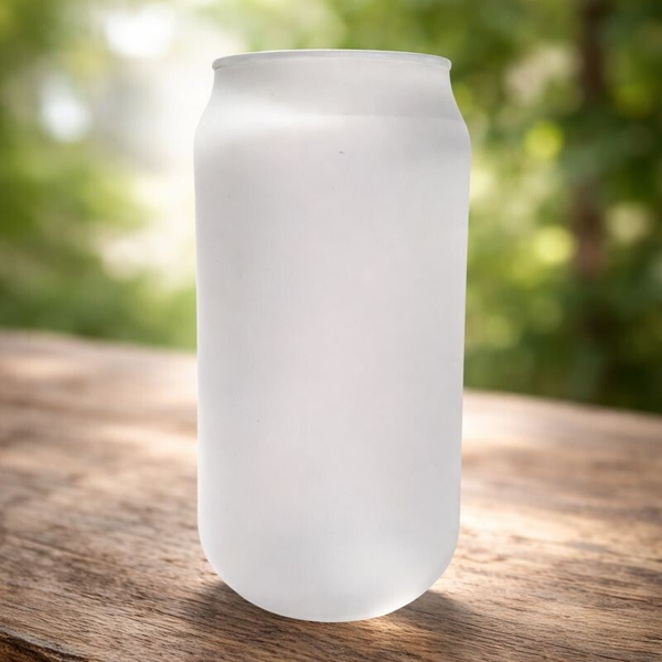 -Frosted Can Glass