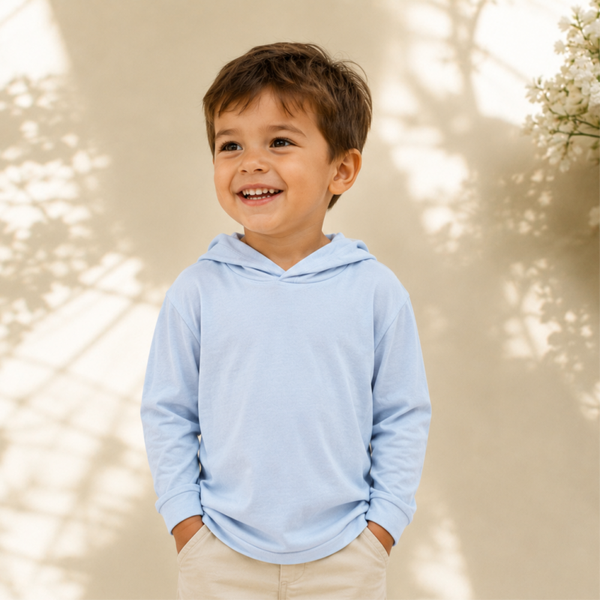 -Kids Lightweight Blue Hoodie