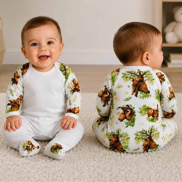 -Sublimation Romper -Baby Bear