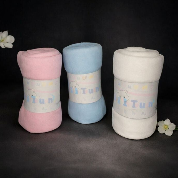 -Embossed Solid Color Fleece Blanket