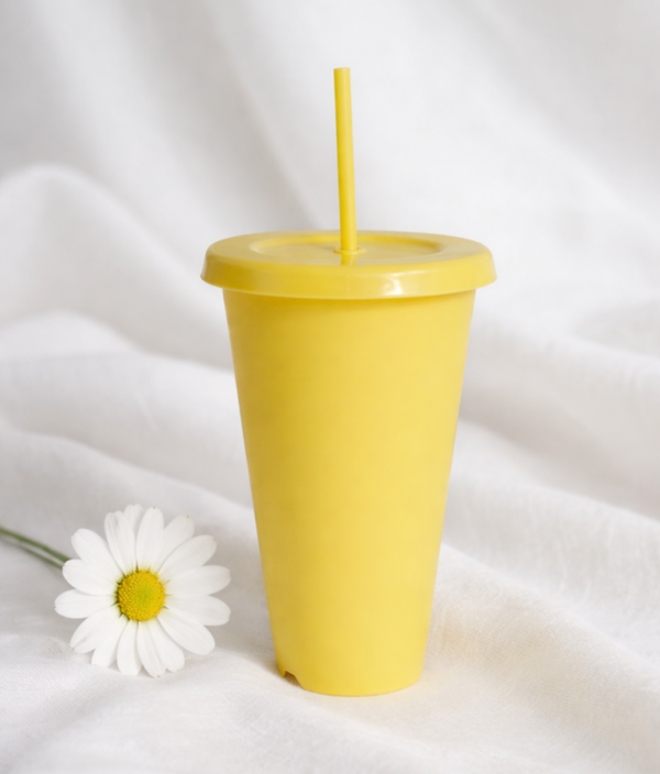 -Glitter Cold Cup - Yellow Glitter 24oz