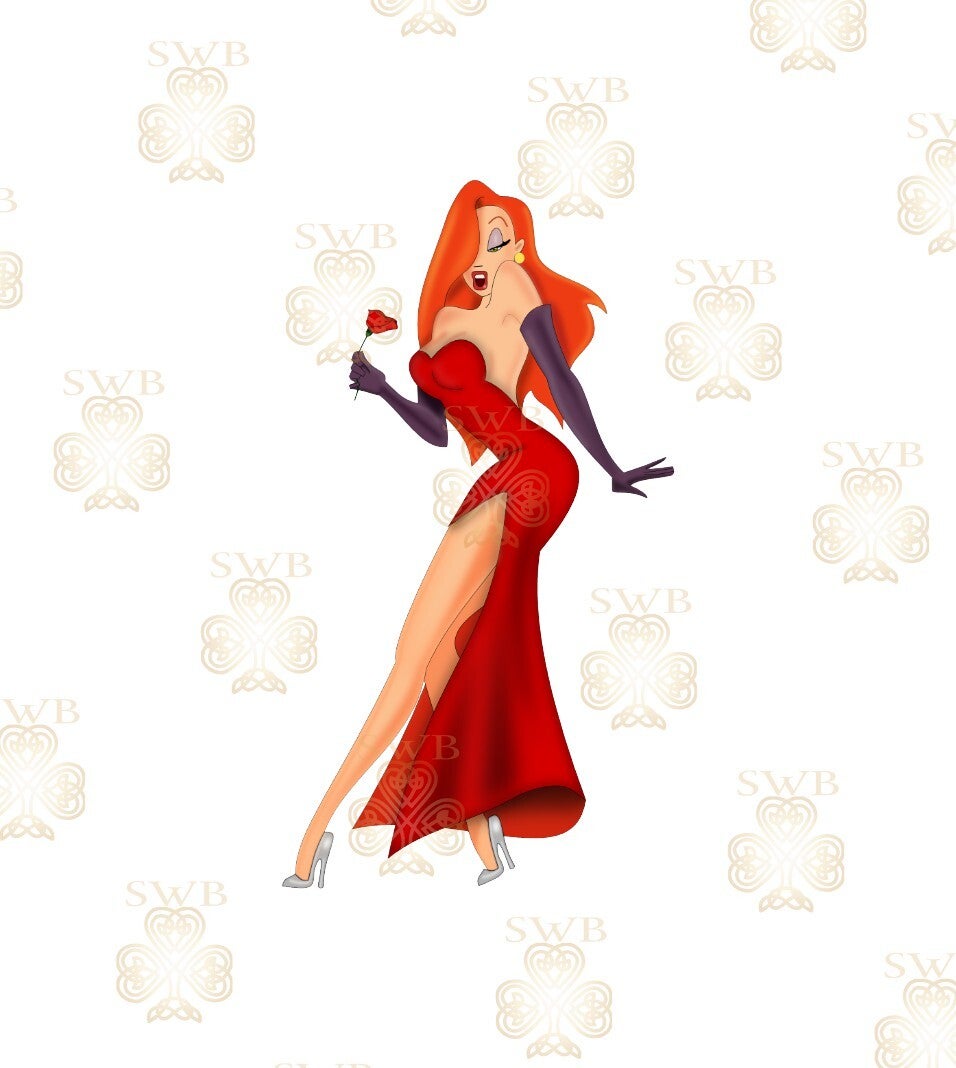 DTF or UVDTF Print -Jessica Rabbit #1