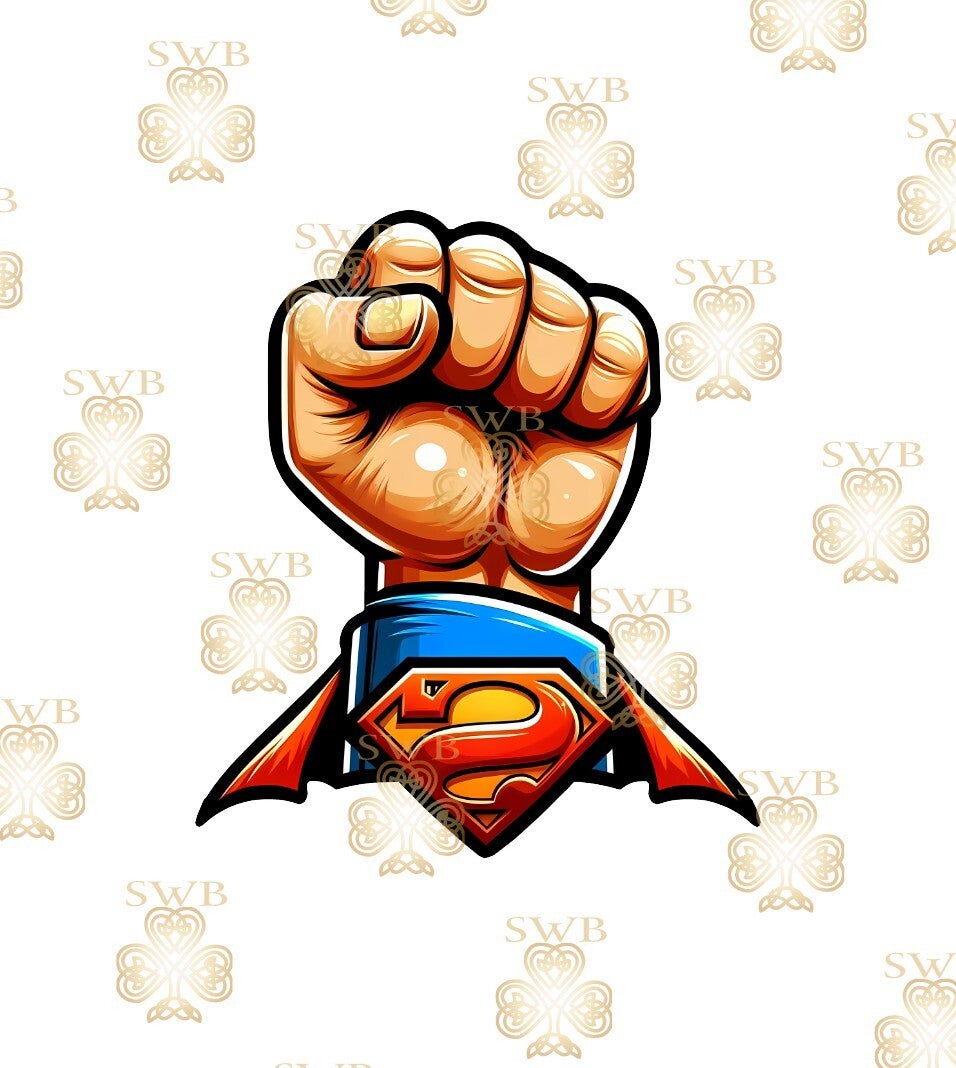 DTF, UVDTF or Sublimation Print -Kid Superman #1