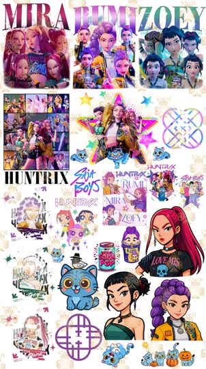 -KPOP Demon Hunters Gang Sheet -Half Meter