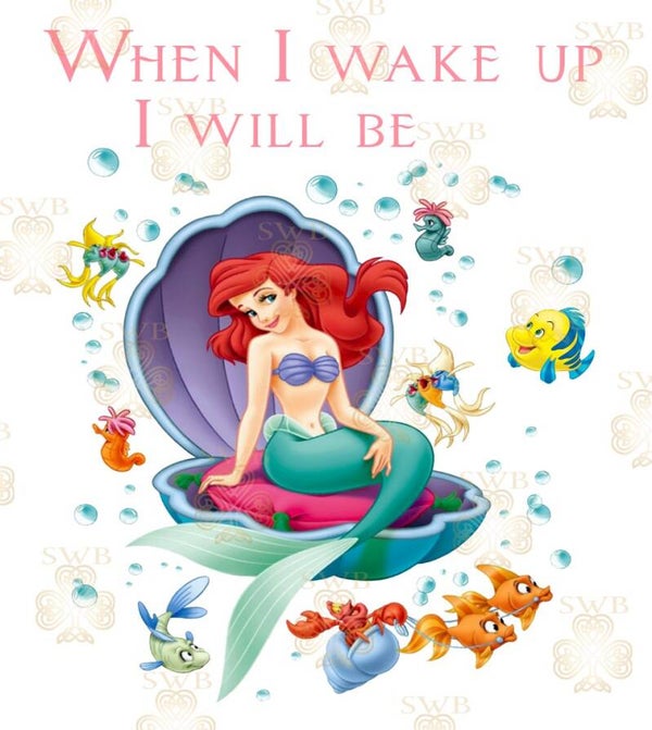 DTF or UVDTF Print -Little Mermaid Pjs #1