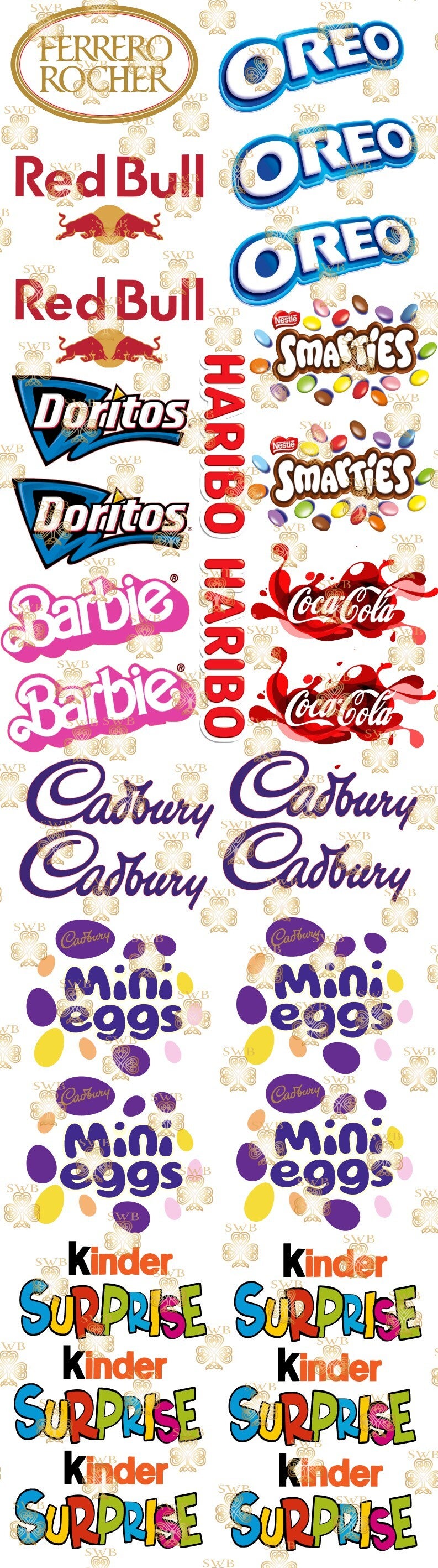 -Logos Gang Sheet -1 Meter