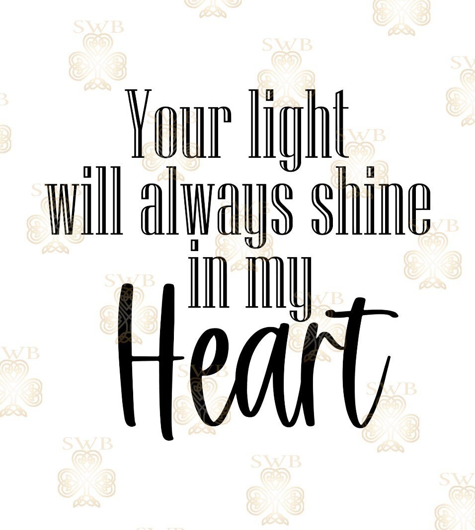 DTF or UVDTF Print - Memorial Decal #19