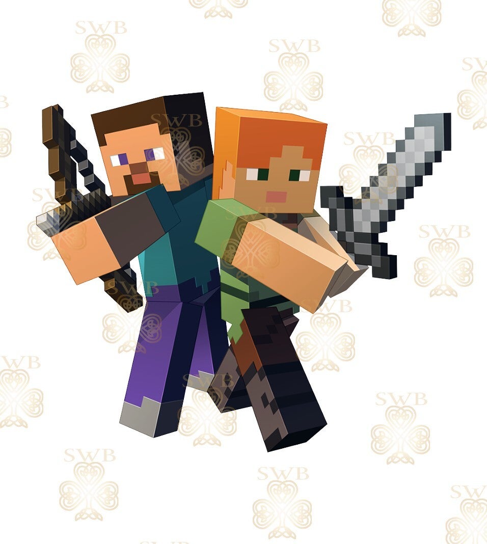 DTF or UVDTF Print -Minecraft #1