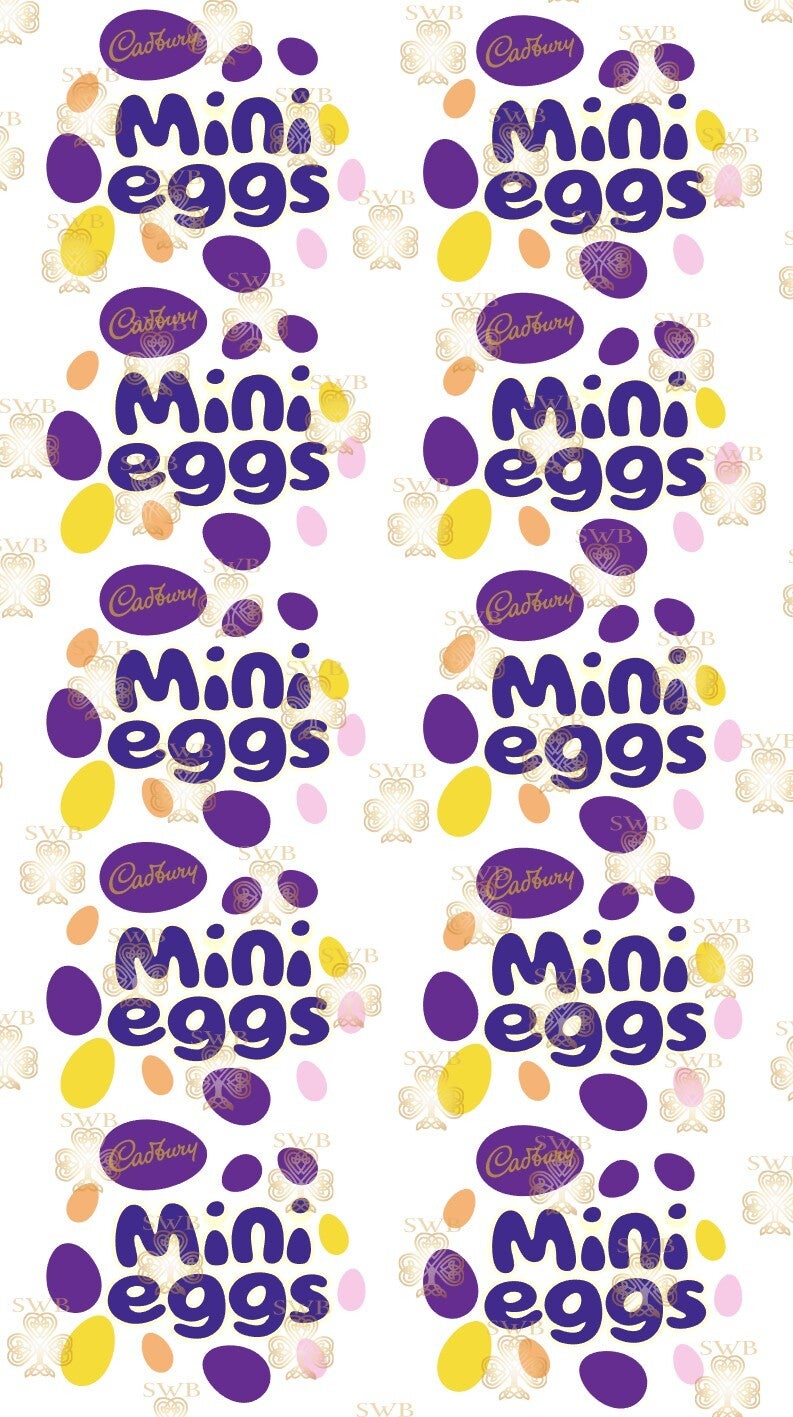 -Mini Eggs Gang Sheet -Half Meter