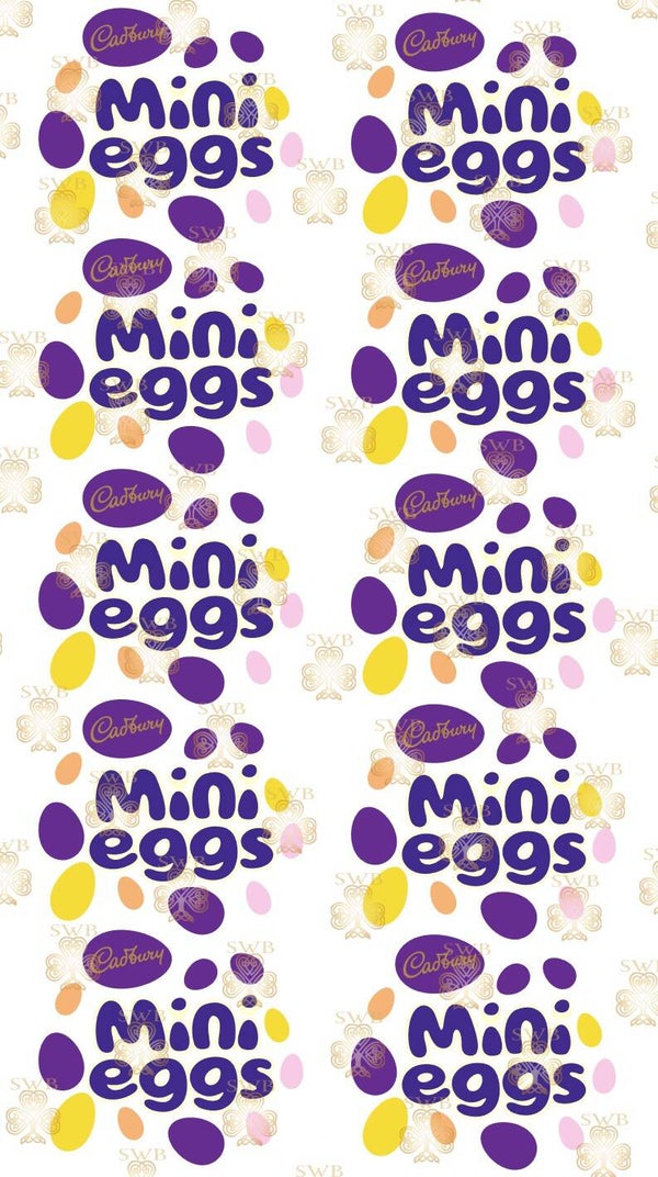 -Mini Eggs Gang Sheet -Half Meter
