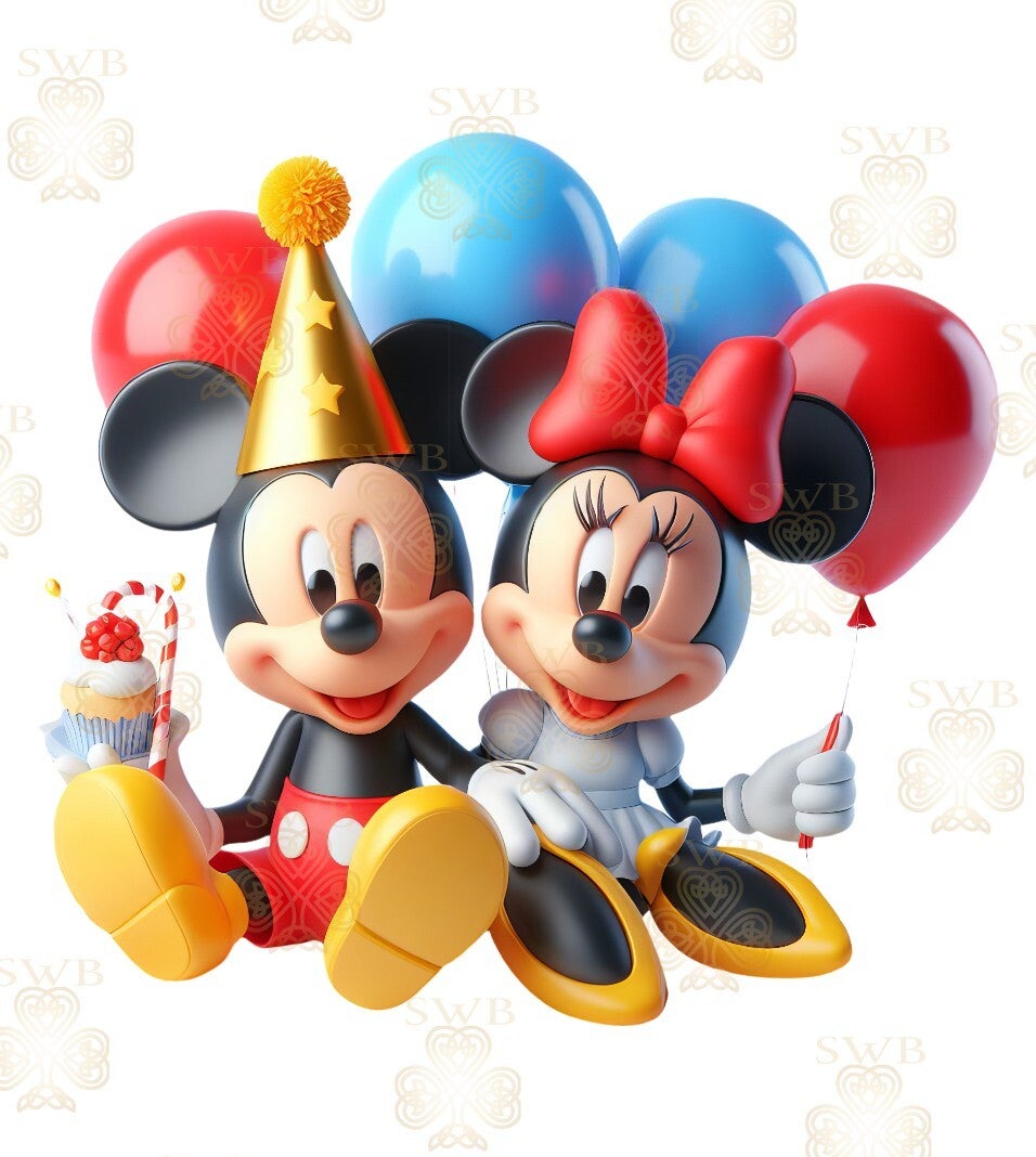 DTF or UVDTF Print - Minnie & Mickey #2