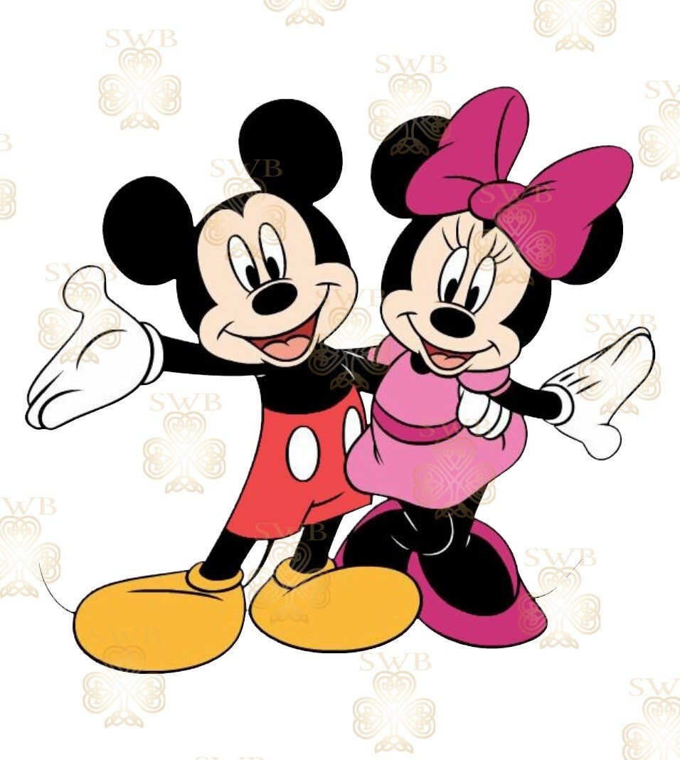 DTF or UVDTF Print - Minnie & Mickey #4