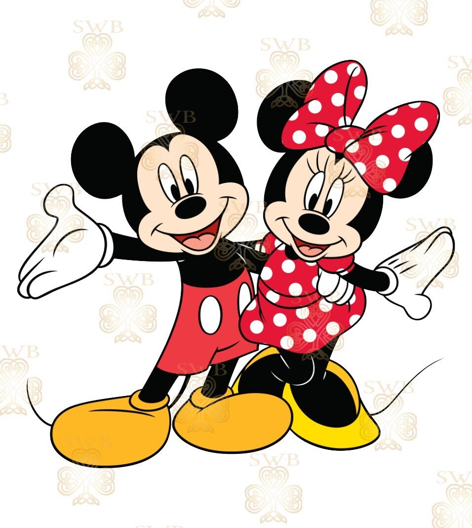 DTF or UVDTF Print - Minnie & Mickey #5