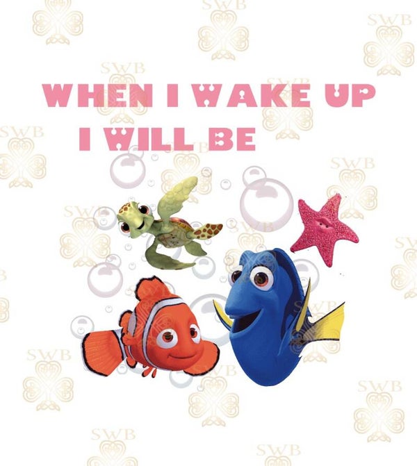 DTF or UVDTF Print -Nemo Pjs #1