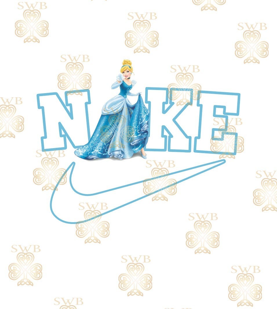 DTF, UVDTF or Sublimation Print- Nike Cinderella