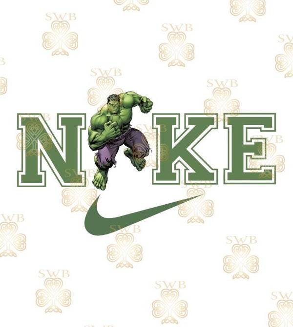 DTF, UVDTF or Sublimation Print- Nike Hulk