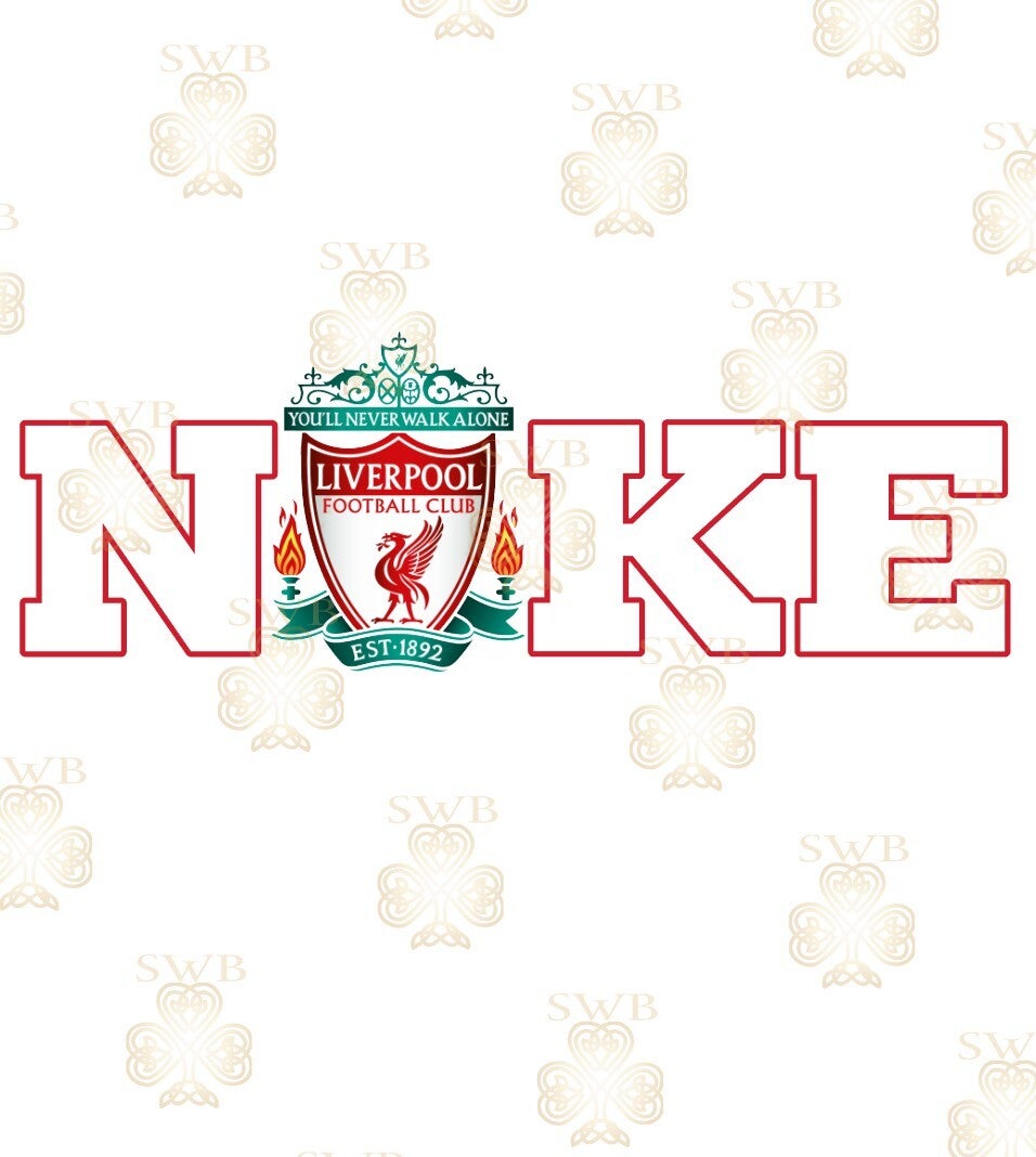 DTF or UVDTF Print -Nike Liverpool, White Letters #1