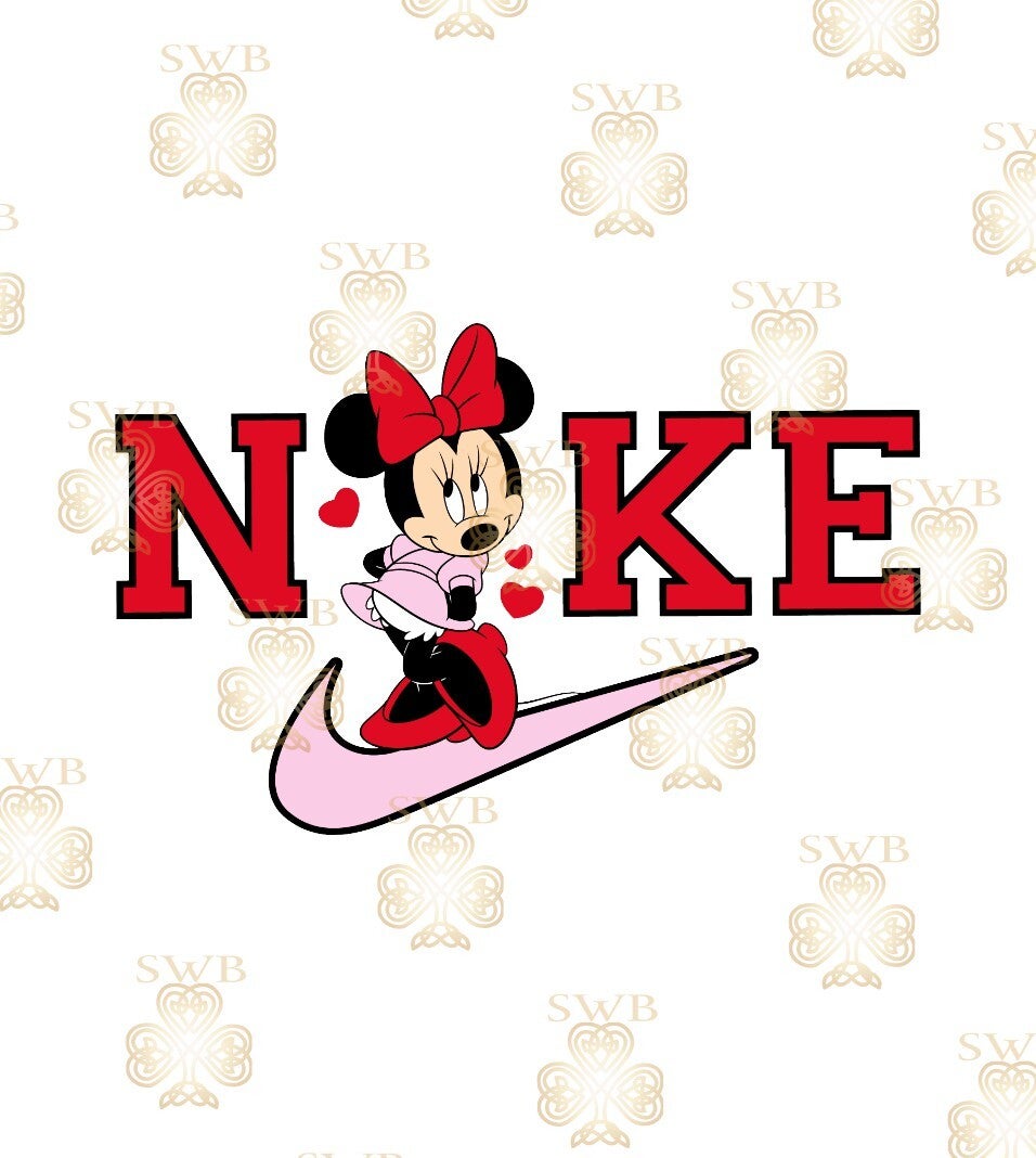 DTF, UVDTF or Sublimation Print- Nike Minnie Mouse