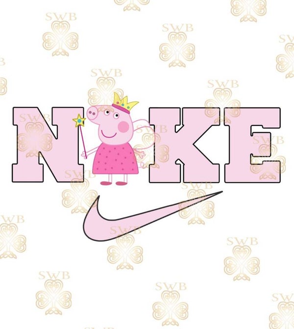DTF, UVDTF or Sublimation Print- Nike Peppa Pig