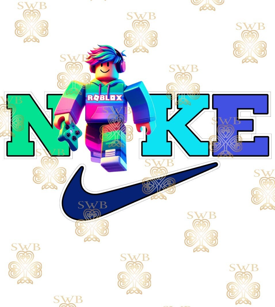 DTF, UVDTF or Sublimation Print- Nike Roblox