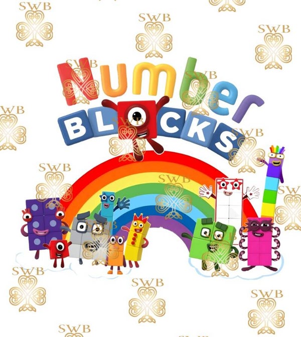 DTF or UVDTF Print -Number Blocks #1