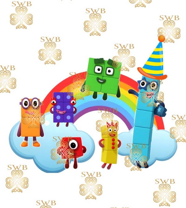 DTF or UVDTF Print -Number Blocks #2