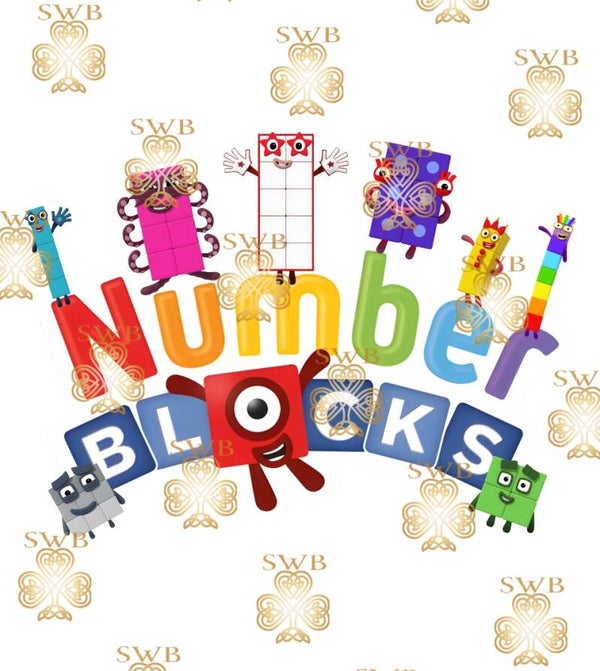 DTF or UVDTF Print -Number Blocks #3