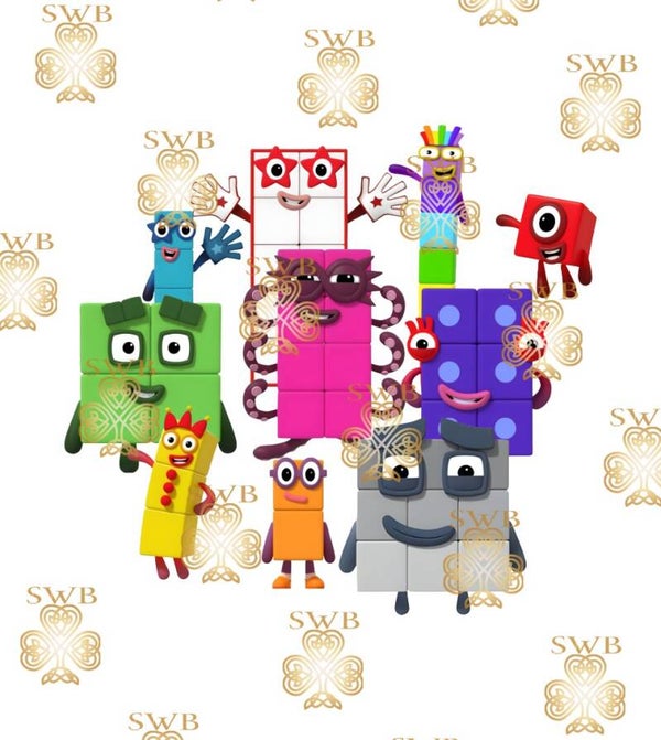 DTF or UVDTF Print -Number Blocks #5