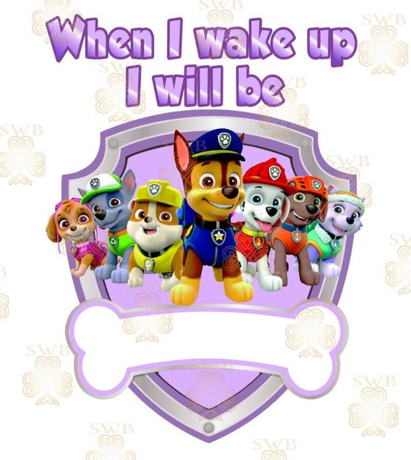 DTF or UVDTF Print -Paw Patrol Pjs #2
