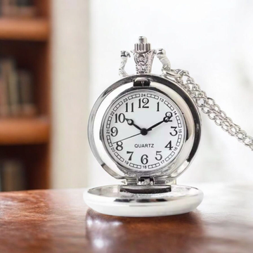 -Sublimation Pocket Watch - Silver