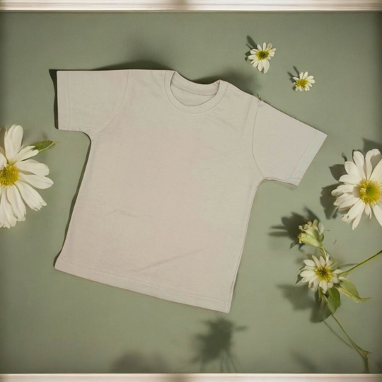 -Kids COTTON Tshirt-Beige