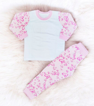 -Adults Heart Pyjamas