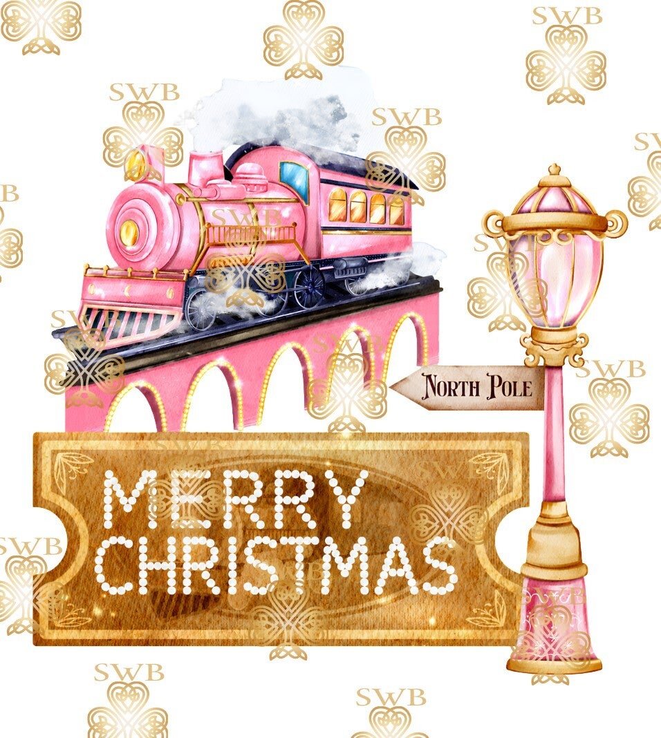 Digital Download Pink Christmas Express #1