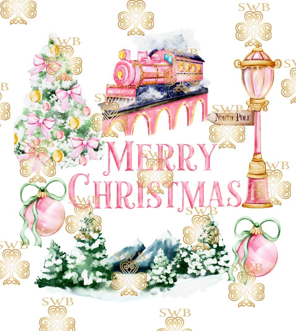 Digital Download Pink Christmas Express #12