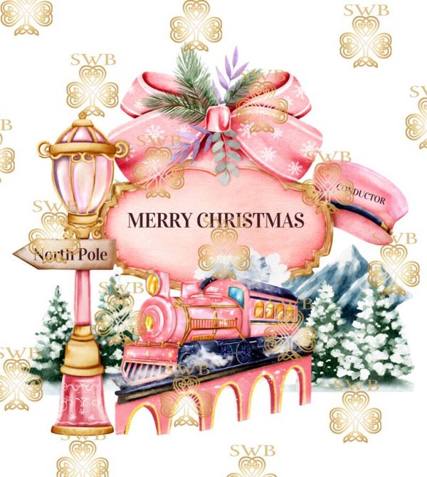 Digital Download Pink Christmas Express #13