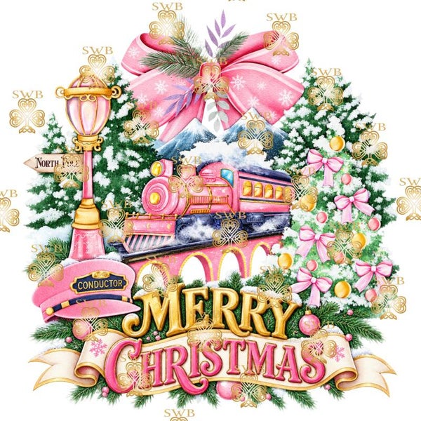 Digital Download Pink Christmas Express #18