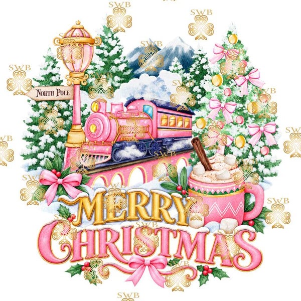 Digital Download Pink Christmas Express #21